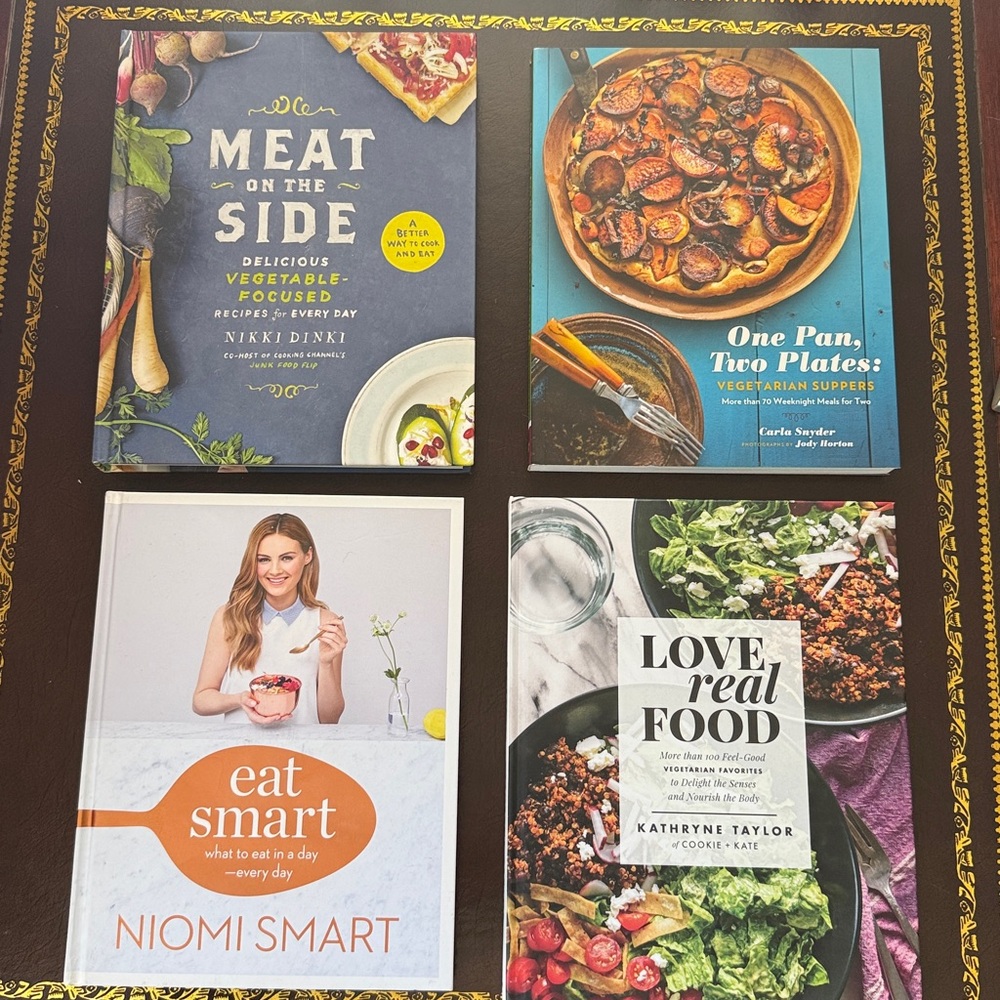Set of 4 Vegetable Focused Cookbooks